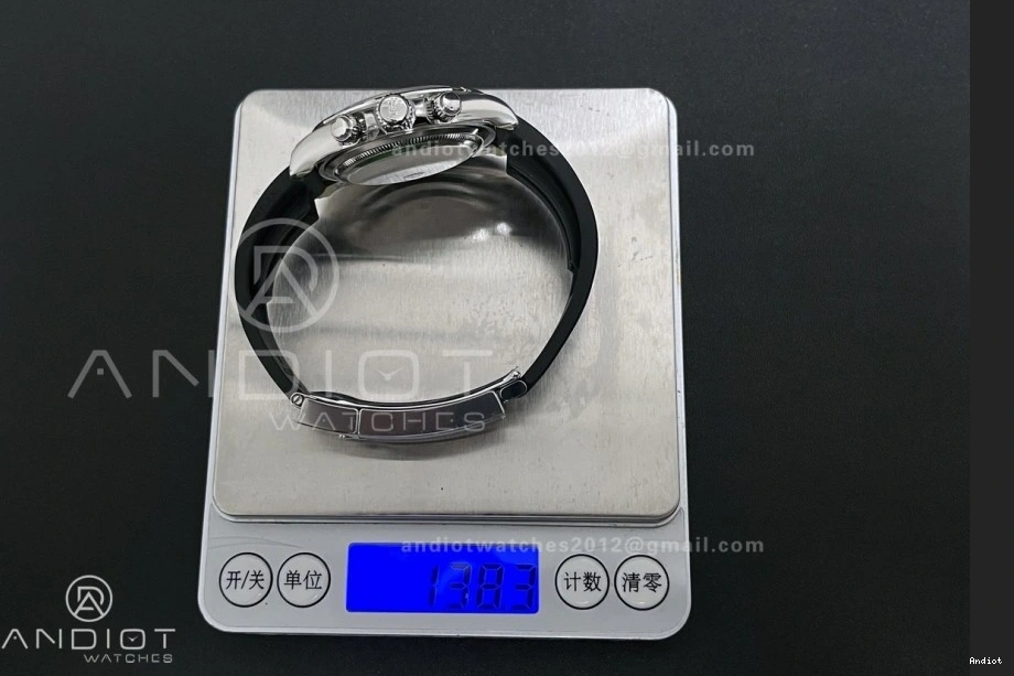 VSF Edition Daytona Black on V2 (Weighted) Strap VS4131 126519 Best Oysterflex Dial Gray 1:1 1118